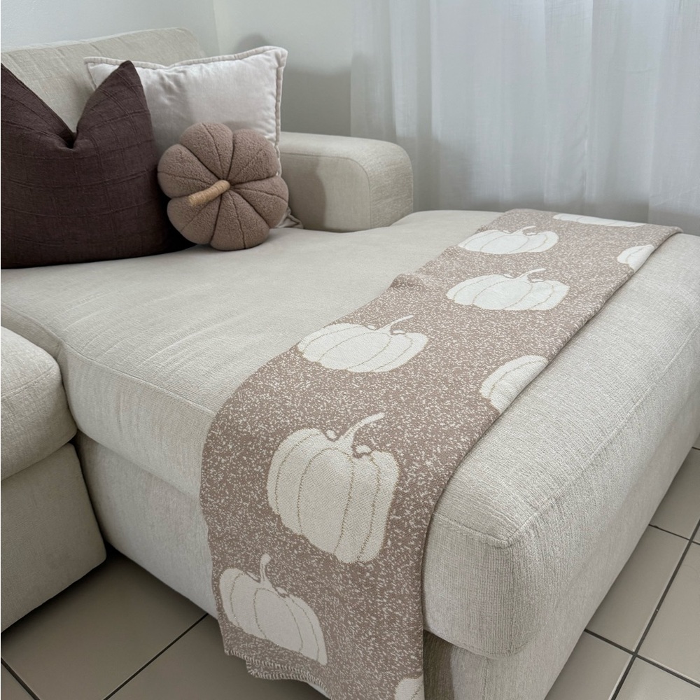 Shabby Chic Knit Throw Blanket